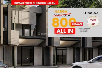 Ruko Baru 2 lantai Sayap Geger kalong Ciwaruga 50/100 SHM 800 juta