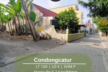 Ideal Bangun Kost Tanah SHM Strategis Condongcatur Dekat Pakuwon