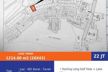 Jual Tanah Bukit Golf International Citraland M3 Hadap Barat Daya