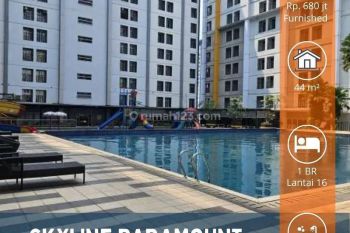 Disewa Apartemen Skyline Paramount Serpong 1BR+Bathub Furnished
