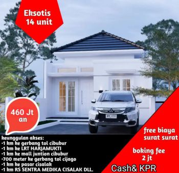 Rumah Minimalis Harga mulai 400 Jutaan( free Biaya2)