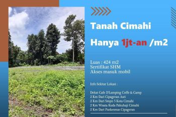 Tanah Area Cipageran Cimahi Lingkungan Nyaman & Asri Cocok Untuk Hunian SHM