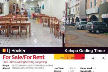 Ruko Odessa Gading Serpong, Tangerang, Banten
