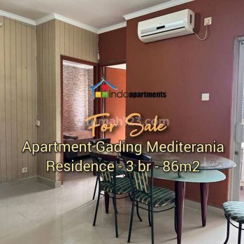 Dijual Apartment Gading Mediterania Residence 3 bedroom