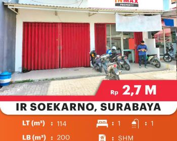 Di Jual Ruko 2Lt Siap Untuk Usaha Di Jl. Ir. Soekarno Surabaya Timur