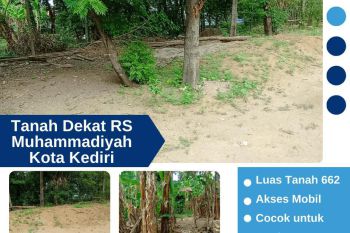 Tanah Murah di Kota Kediri Dekat RSM Ahmad Dahlan