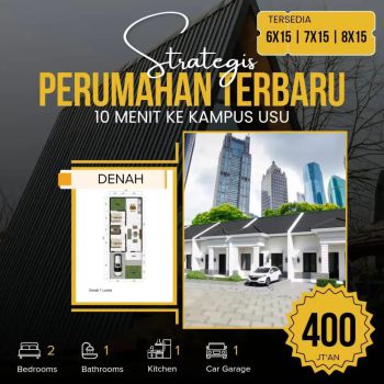 Rumah 400 an di padang bulan. Rumah type 54