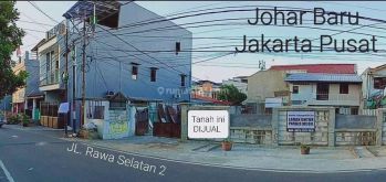 Dijual kav Tanah hook lokasi strategis Jakarta Pusat  di Johar Baru