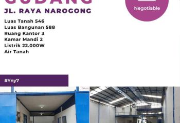 Disewa Gudang Startegis,siap Pakai Di Jl Raya Narogong