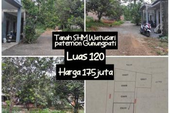 Tanah Kavling murah SHM ready di Watusari Patemon