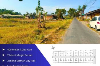 Tanah Murah di gito gati hanya melangkah ke SCH, 3Jt-an/m2