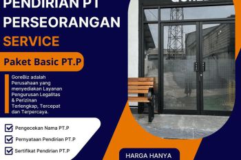 Jasa Perizinan Legalitas Usaha PT Perorangan