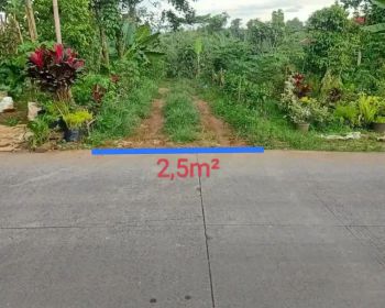 Dijual tanah 100m² dekat pinggir jl.h sulaiman