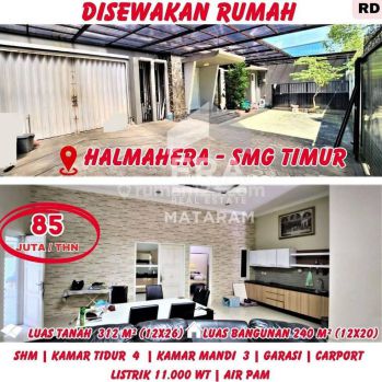 Rumah Halmahera Semarang Tengah Dikontrakkan