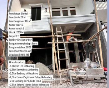 Rumah 2lantai on progres Jatibening Bekasi
