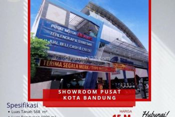 Ruang usaha luas siap pakai di mainroad jalan inggit ganarsih bandung