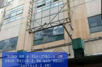 Termurah Ruko di area HR MOCH 4.5Lt DROPP NEGO; BISA SEWA 90jt/th x 2 TERMURAH!!