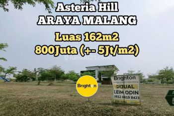 TANAH LUAS 162M2 di ASTERIA HILL ARAYA MALANG