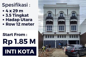 Ruko crown daerah krakatau jalan pasar 3 medan