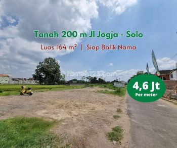 Dekat Rs Pdhi Jogja, Tanah Tepi Aspal SHM Pekarangan Siap Ajb