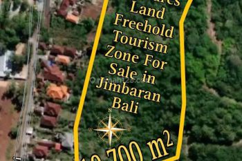 1,97 Hectares Land Freehold Tourism Zone For Sale in Jimbaran Bali