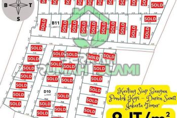 Kavling Siap Bangun di Pondok Kopi dekat Stasiun Klender baru