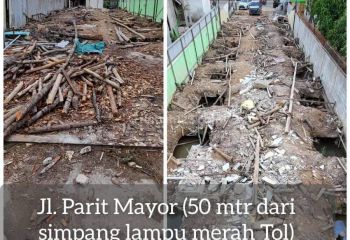 Tanah Tepi Jalan Parit Mayor Cocok Usaha