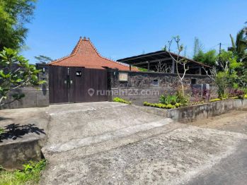 Dijual Villa Etnik Joglo kayu jati view sawah di Pejeng Kangin