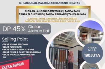 Jual Rumah Syariah Tanpa Riba Syarat KK Dan KTP