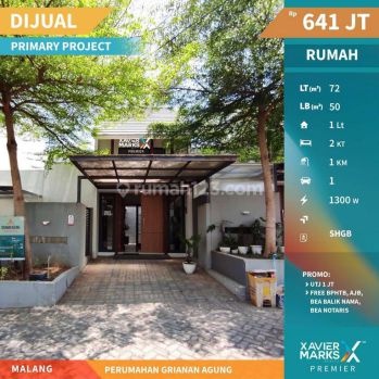 Dijual Rumah Baru Desain Modern Di Perumahan Grianan Agung, Singosari Malang