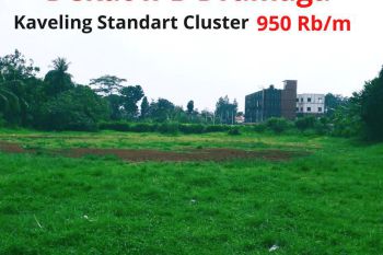 Dekat IPB Dramaga Kaveling Tanah Datar Cocok Bangun Kos, 950 Rb/m