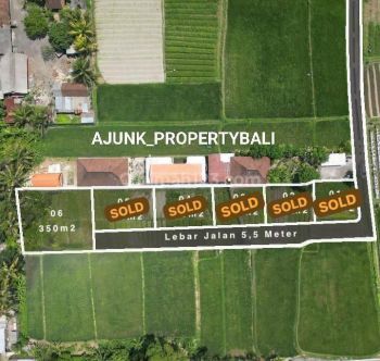 Tanah Kavling Sisa 1 Plot, Lokasi Strategis Dekat Ke Central Ubud