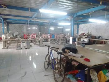 JUAL CEPAT EXS PABRIK KONVEKSI & GARMENT