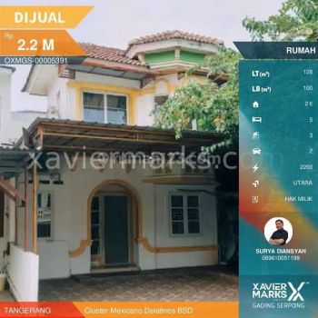 Dijual Rumah 2 Lantai di Mexicano Delatinos BSD