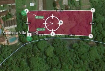 Dijual tanah cantik view sungai di pantai Nyanyi Tabanan