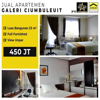 450 jt nego Jual cepat Apartemen Galeri Ciumbuleuit view UNPAR furnish