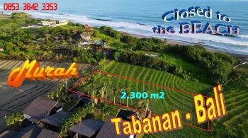 2,300 m2 with Closed to the beach, ocean rice fields and mountain View