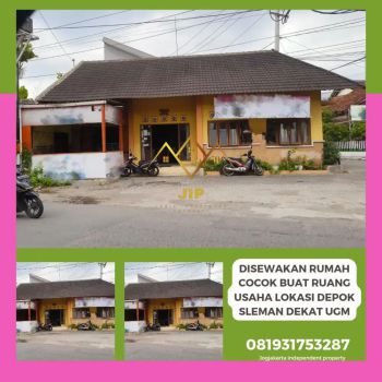 Disewakan rumah cocok buat usaha lokasi depok sleman