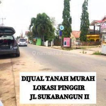 Dijual Tanah Murah Siap Bangun Lokasi Pinggir Jalan Sukabangun 2