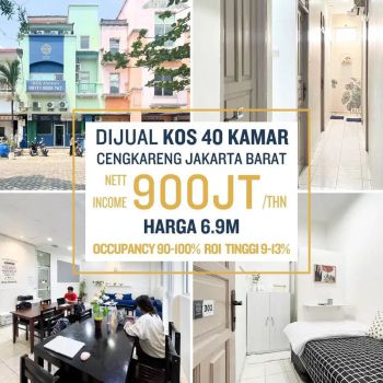 RARE Dijual Bisnis Kos 40 Kamar Investasi passive income Kost Jakarta