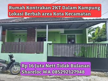 Rumah Kontrakan Berbah 2KT Cantik Minimalis 16,5Juta Net