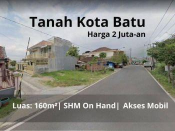 Tanah Murah Siap Bangun Dekat Kampus UIN Batu