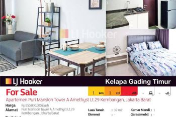 Apartemen Puri Mansion Tower A Amethyst Lt.29 Kembangan, Jakarta Barat