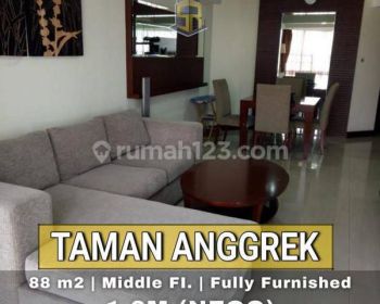 Apartemen Taman Anggrek 1 BR Fully Furnished, unit Terawat