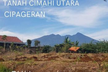 Tanah Cimahi Utara Pinggir Jalan Pakuhaji Tengah Cipageran SHM