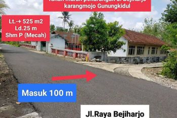 Jual Tanah Murah Strategis Di Bejiharjo Karangmojo Gunungkidul Dekat Wisata Goa