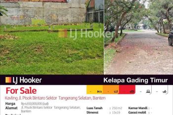 Kavling Jl. Pisok Bintaro Sektor  Tangerang Selatan, Banten