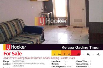 Apartemen Gading Nias Residence Tower Alamanda Lantai 26, Kelapa Gading, Jakarta