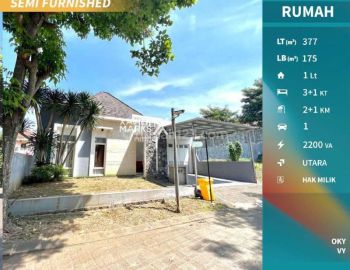 Rumah Mewah Ijen Nirwana Sewa Tahunan Semi Furnished Bisa Nego