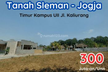 Tanah Sleman Jogja Timur Kampus Uii Jl. Kaliurang 300 Jtaan Total